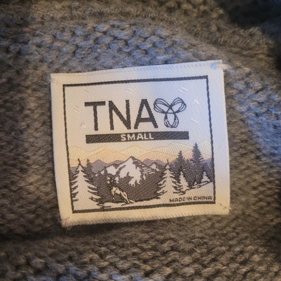 TNA ARITZIA Sea to sky Women's sweater 100% Lambswool, 2Pockets Knitted Small - Picture 10 of 10
